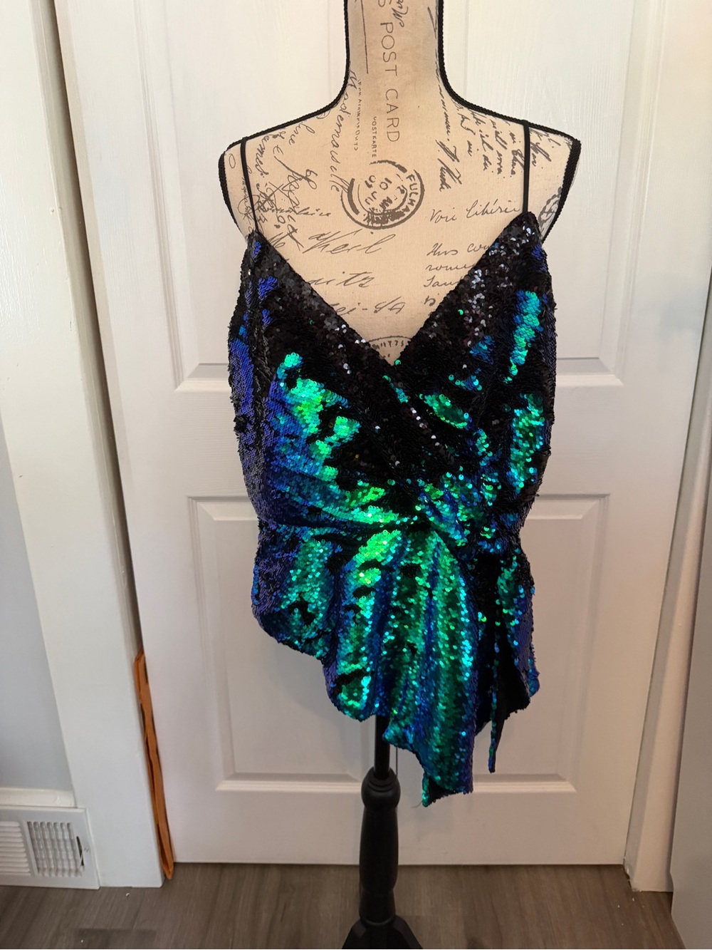 Parker Sequin Wrap Camisole XXL